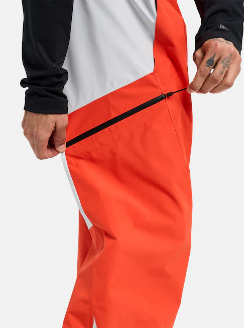 スノーボード ウェア バートン BURTON Reserve GORE-TEX 2L Bibs Fiesta Red / Gray Cloud 25-26 送料無料 日本正規品 予約商品 店頭受け取り可能