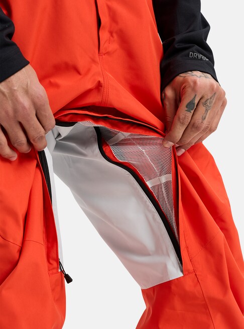 スノーボード ウェア バートン BURTON Reserve GORE-TEX 2L Bibs Fiesta Red / Gray Cloud 25-26 送料無料 日本正規品 予約商品 店頭受け取り可能