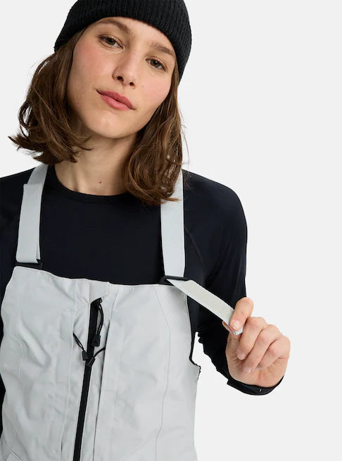 スノーボード ウェア バートン BURTON W Reserve GORE-TEX 2L Bibs Gray Cloud 25-26 送料無料 日本正規品