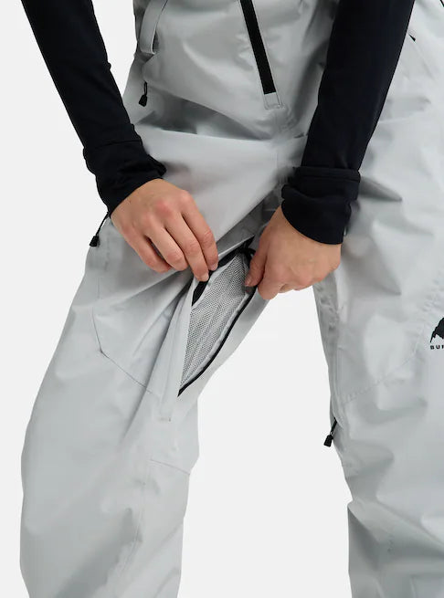 スノーボード ウェア バートン BURTON W Reserve GORE-TEX 2L Bibs Gray Cloud 25-26 送料無料 日本正規品