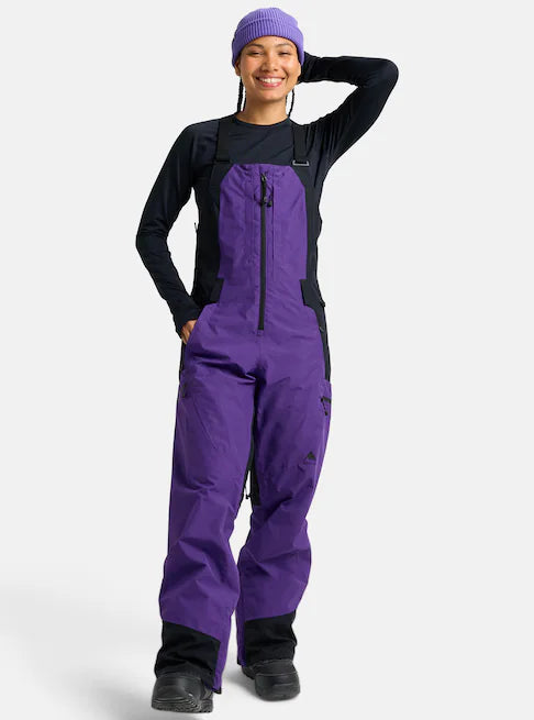 スノーボード ウェア バートン BURTON W Reserve GORE-TEX 2L Bibs Prism Violet / True Black 25-26 送料無料 日本正規品