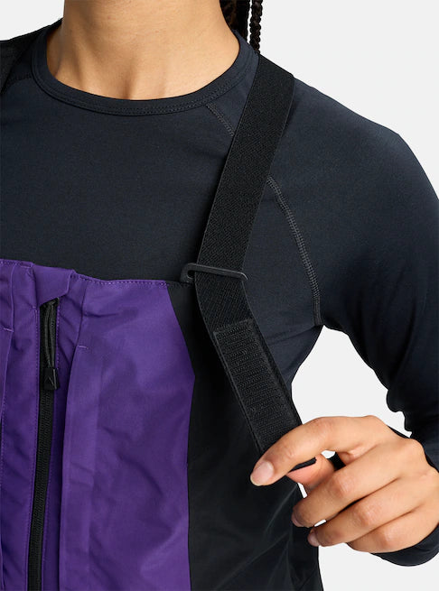 スノーボード ウェア バートン BURTON W Reserve GORE-TEX 2L Bibs Prism Violet / True Black 25-26 送料無料 日本正規品