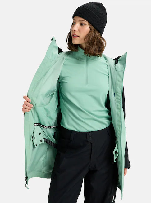 スノーボード ウェア バートン BURTON W Reserve 2L Jacket True Black / Soft Sage 25-26 送料無料 日本正規品 予約商品 店頭受け取り可能