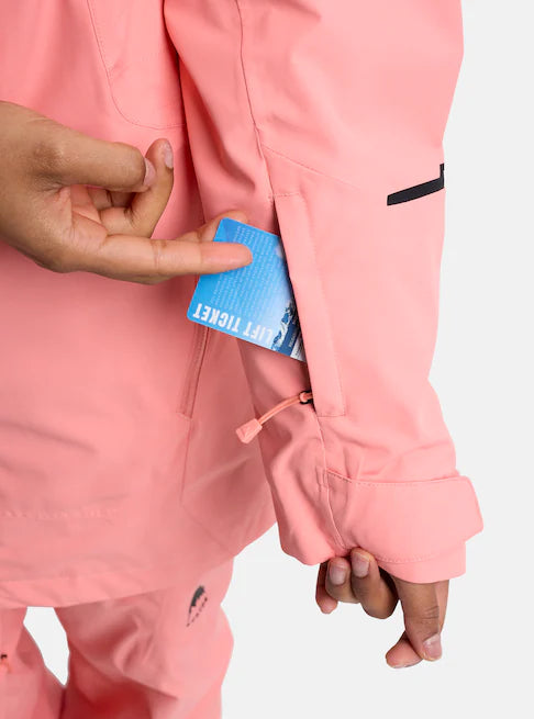 スノーボード ウェア バートン BURTON W Reserve 2L Jacket Sunrise Coral 25-26 送料無料 日本正規品 予約商品 店頭受け取り可能