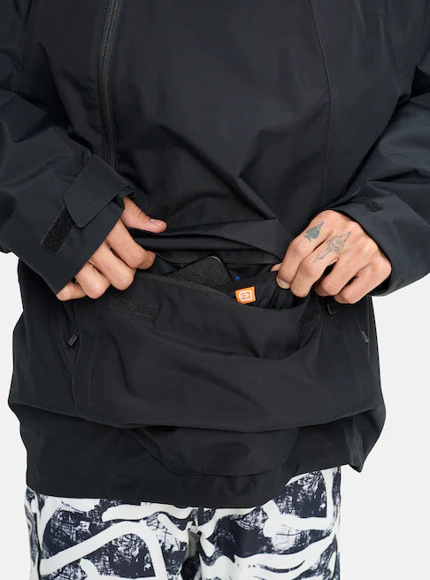 スノーボード ウェア バートン BURTON Reserve 2L Relaxed Anorak True Black 25-26 送料無料 日本正規品 予約商品 店頭受け取り可能