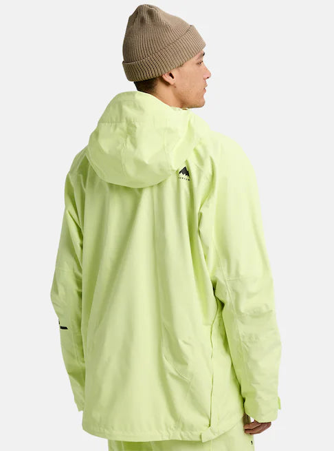 スノーボード ウェア バートン BURTON Reserve 2L Relaxed Anorak Glow Yellow Green 25-26 送料無料 日本正規品 予約商品 店頭受け取り可能