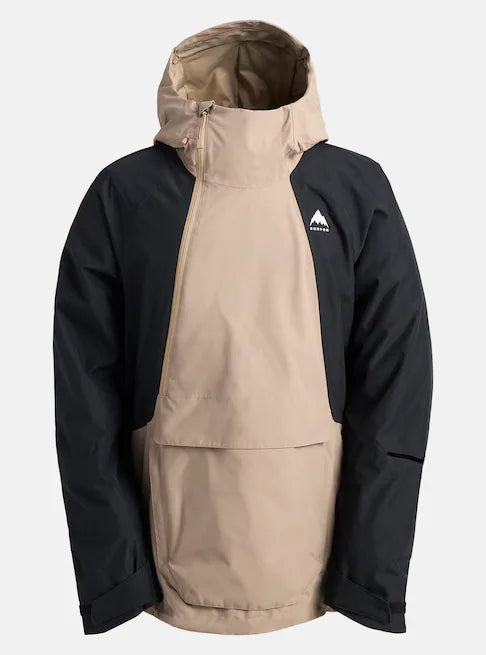 スノーボード ウェア バートン BURTON Reserve 2L Relaxed Anorak Summit Taupe / True Black 25-26 送料無料 日本正規品 予約商品 店頭受け取り可能