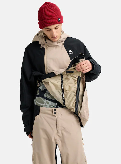 スノーボード ウェア バートン BURTON Reserve 2L Relaxed Anorak Summit Taupe / True Black 25-26 送料無料 日本正規品 予約商品 店頭受け取り可能