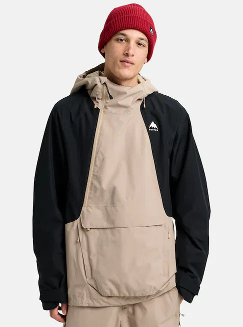 スノーボード ウェア バートン BURTON Reserve 2L Relaxed Anorak Summit Taupe / True Black 25-26 送料無料 日本正規品 予約商品 店頭受け取り可能