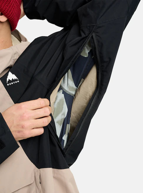 スノーボード ウェア バートン BURTON Reserve 2L Relaxed Anorak Summit Taupe / True Black 25-26 送料無料 日本正規品 予約商品 店頭受け取り可能