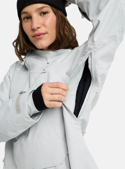 スノーボード ウェア バートン BURTON W Reserve 2L Relaxed Anorak Gray Cloud 25-26 送料無料 日本正規品 予約商品 店頭受け取り可能