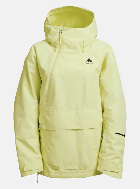 スノーボード ウェア バートン BURTON W Reserve 2L Relaxed Anorak Glow Yellow Green 25-26 送料無料 日本正規品 予約商品 店頭受け取り可能