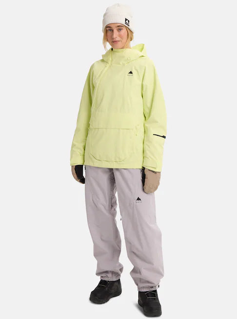 スノーボード ウェア バートン BURTON W Reserve 2L Relaxed Anorak Glow Yellow Green 25-26 送料無料 日本正規品 予約商品 店頭受け取り可能