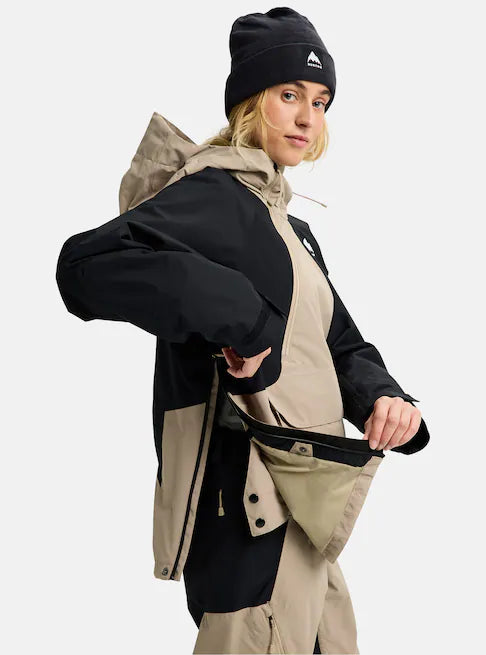 スノーボード ウェア バートン BURTON W Reserve 2L Relaxed Anorak Summit Taupe / True Black 25-26 送料無料 日本正規品 予約商品 店頭受け取り可能