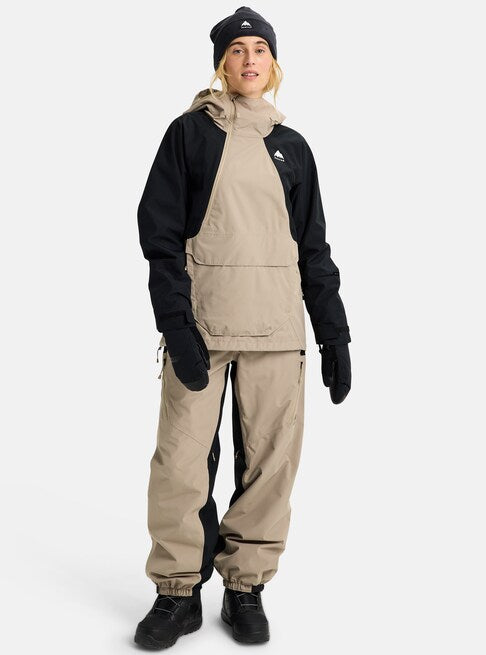 スノーボード ウェア バートン BURTON W Reserve 2L Relaxed Anorak Summit Taupe / True Black 25-26 送料無料 日本正規品 予約商品 店頭受け取り可能