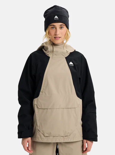 スノーボード ウェア バートン BURTON W Reserve 2L Relaxed Anorak Summit Taupe / True Black 25-26 送料無料 日本正規品 予約商品 店頭受け取り可能
