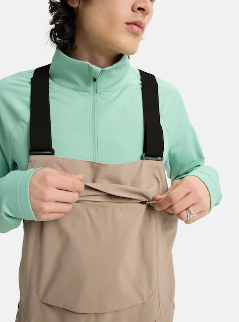 スノーボード ウェア バートン BURTON Reserve 2L Stretch Bibs Summit Taupe 25-26 送料無料 日本正規品 予約商品 店頭受け取り可能
