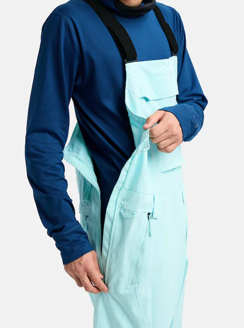 スノーボード ウェア バートン BURTON Reserve 2L Stretch Bibs Light Teal 25-26 送料無料 日本正規品 予約商品 店頭受け取り可能