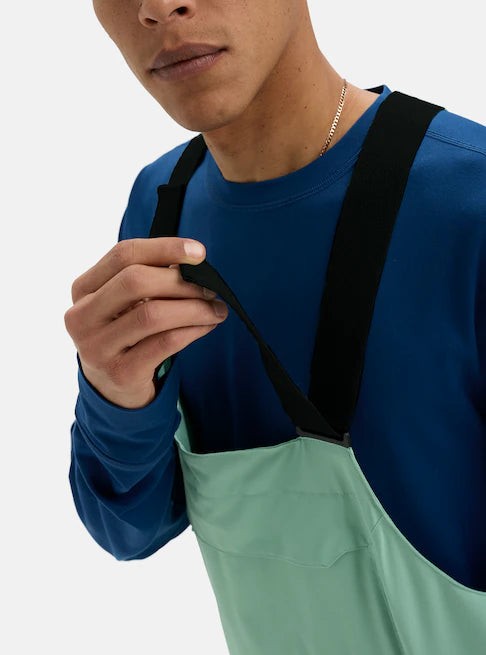 スノーボード ウェア バートン BURTON Reserve 2L Stretch Bibs Soft Sage 25-26 送料無料 日本正規品 予約商品 店頭受け取り可能