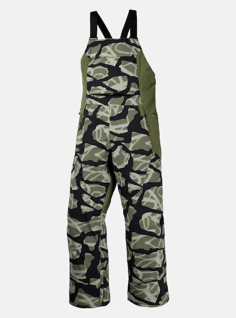 スノーボード ウェア バートン BURTON Reserve 2L Stretch Bibs Graffiti Camo / Forest Moss 25-26 送料無料 日本正規品 予約商品 店頭受け取り可能
