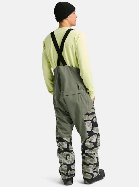 スノーボード ウェア バートン BURTON Reserve 2L Stretch Bibs Graffiti Camo / Forest Moss 25-26 送料無料 日本正規品 予約商品 店頭受け取り可能