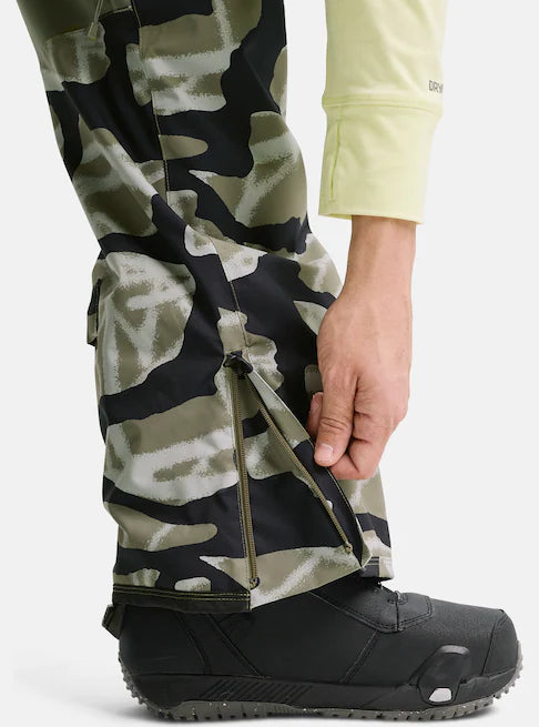 スノーボード ウェア バートン BURTON Reserve 2L Stretch Bibs Graffiti Camo / Forest Moss 25-26 送料無料 日本正規品 予約商品 店頭受け取り可能