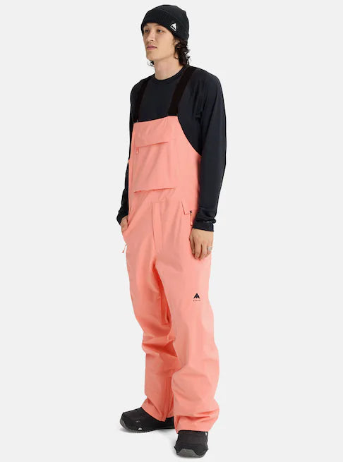 スノーボード ウェア バートン BURTON Reserve 2L Stretch Bibs Sunrise Coral 25-26 送料無料 日本正規品 予約商品 店頭受け取り可能