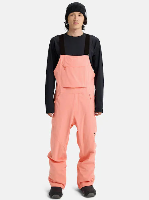 スノーボード ウェア バートン BURTON Reserve 2L Stretch Bibs Sunrise Coral 25-26 送料無料 日本正規品 予約商品 店頭受け取り可能
