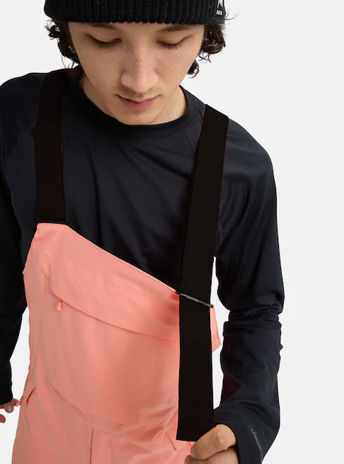 スノーボード ウェア バートン BURTON Reserve 2L Stretch Bibs Sunrise Coral 25-26 送料無料 日本正規品 予約商品 店頭受け取り可能