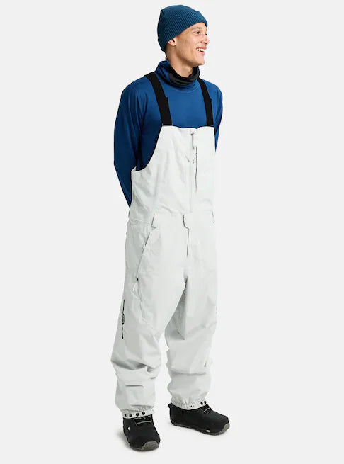 スノーボード ウェア バートン BURTON Reserve 2L Relaxed Bib Pants Gray Cloud 25-26 送料無料 日本正規品 予約商品 店頭受け取り可能