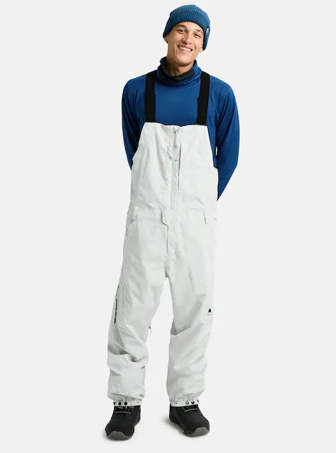 スノーボード ウェア バートン BURTON Reserve 2L Relaxed Bib Pants Gray Cloud 25-26 送料無料 日本正規品 予約商品 店頭受け取り可能
