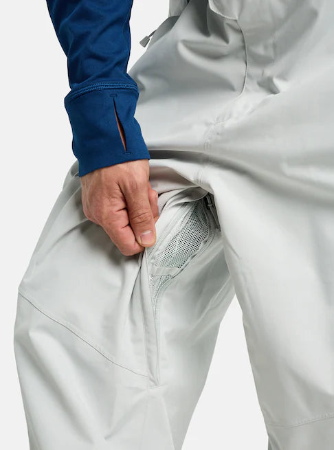 スノーボード ウェア バートン BURTON Reserve 2L Relaxed Bib Pants Gray Cloud 25-26 送料無料 日本正規品 予約商品 店頭受け取り可能