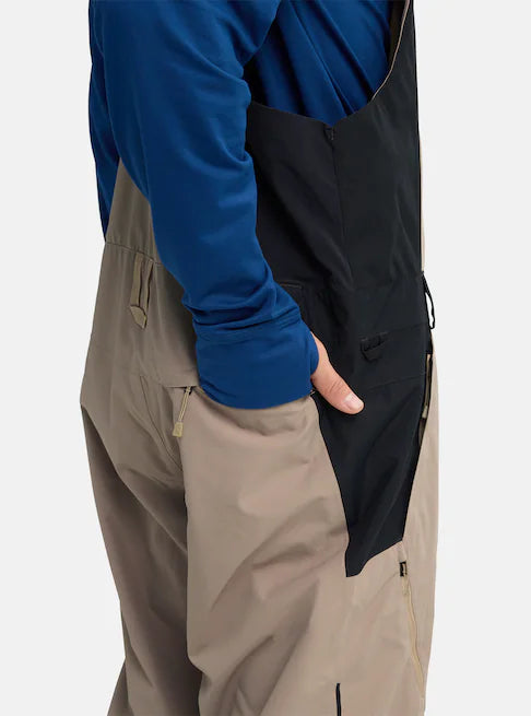 スノーボード ウェア バートン BURTON Reserve 2L Relaxed Bib Pants Summit Taupe / True Black 25-26 送料無料 日本正規品 予約商品 店頭受け取り可能