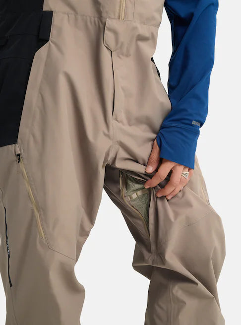 スノーボード ウェア バートン BURTON Reserve 2L Relaxed Bib Pants Summit Taupe / True Black 25-26 送料無料 日本正規品 予約商品 店頭受け取り可能