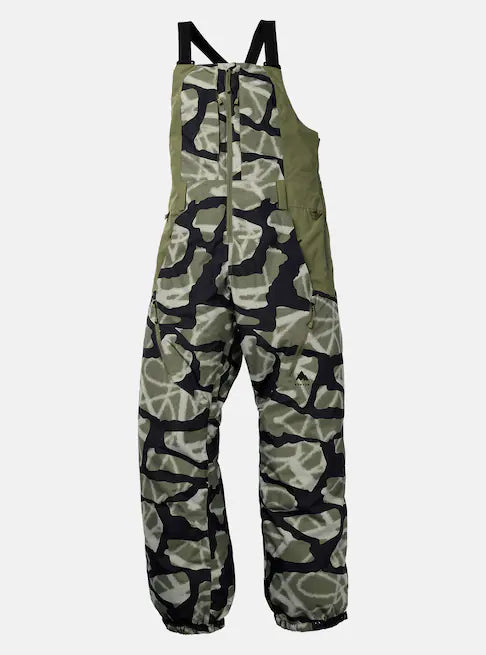 スノーボード ウェア バートン BURTON W Reserve 2L Bib Pants Graffiti Camo / Forest Moss 25-26 送料無料 日本正規品 予約商品 店頭受け取り可能