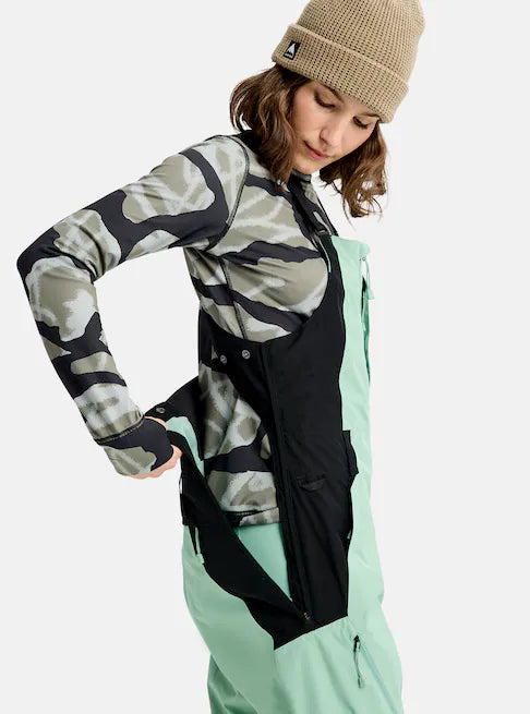 スノーボード ウェア バートン BURTON W Reserve 2L Bib Pants Soft Sage / True Black 25-26 送料無料 日本正規品 予約商品 店頭受け取り可能