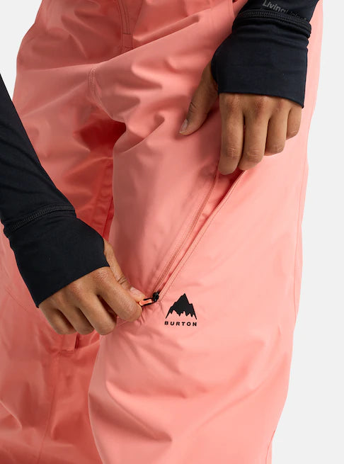 スノーボード ウェア バートン BURTON W Reserve 2L Bib Pants Sunrise Coral 25-26 送料無料 日本正規品 予約商品 店頭受け取り可能