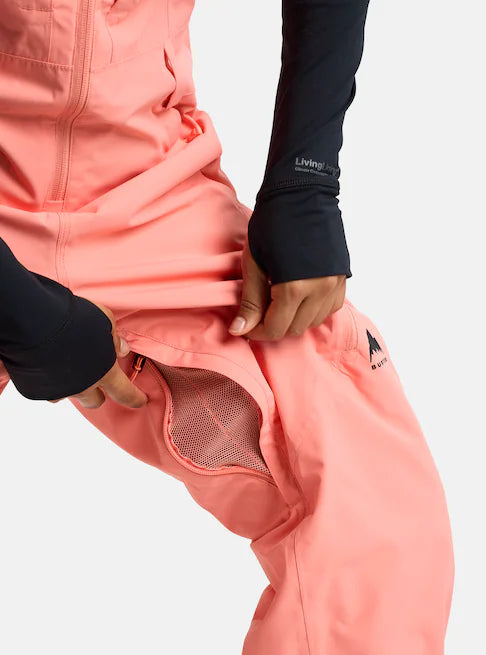 スノーボード ウェア バートン BURTON W Reserve 2L Bib Pants Sunrise Coral 25-26 送料無料 日本正規品 予約商品 店頭受け取り可能