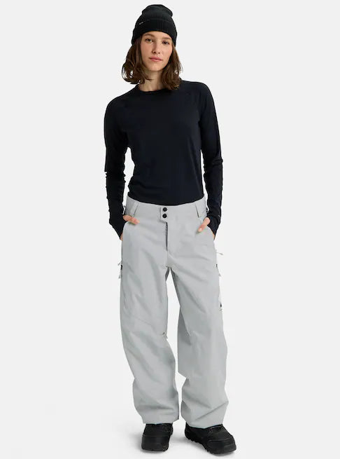 スノーボード ウェア バートン BURTON W Reserve 2L Relaxed Pants Gray Cloud 25-26 送料無料 日本正規品 予約商品 店頭受け取り可能