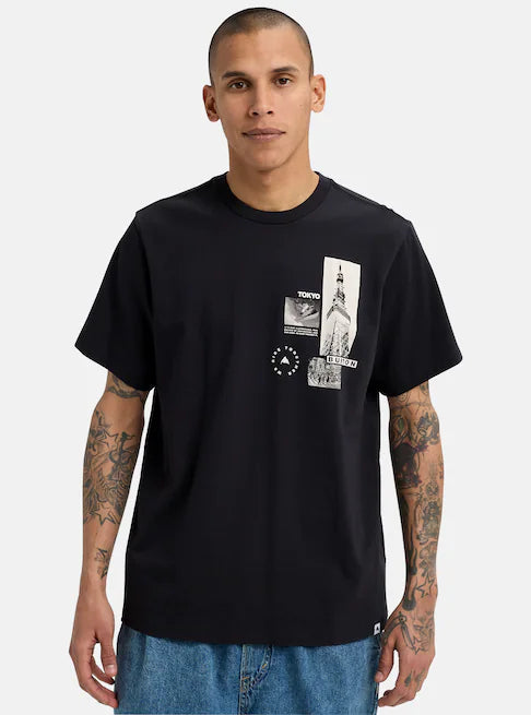 スノーボード ウェア バートン BURTON Tokyo Short Sleeve T-Shirt True Black 25-26 送料無料 日本正規品 予約商品 店頭受け取り可能