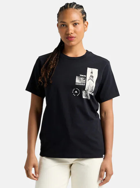 スノーボード ウェア バートン BURTON Tokyo Short Sleeve T-Shirt True Black 25-26 送料無料 日本正規品 予約商品 店頭受け取り可能