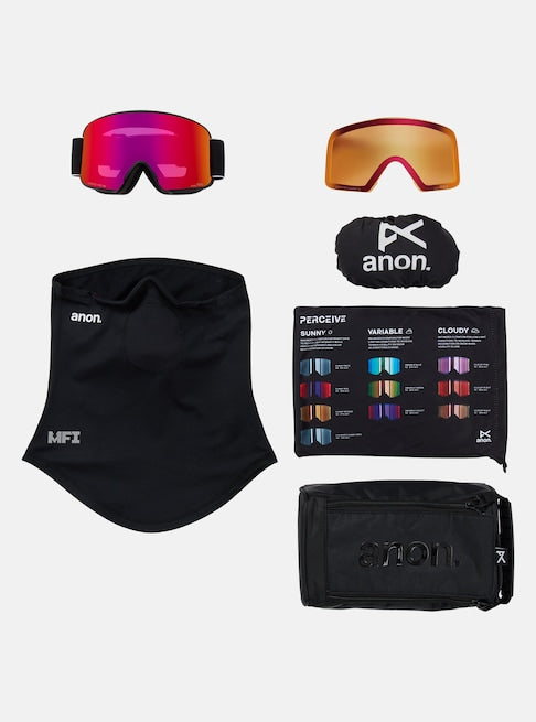 スノーボード ゴーグル アノン ANON M6 Goggles Black/Perceive Sunny Red 25-26 送料無料 日本正規品 予約商品 店頭受け取り可能