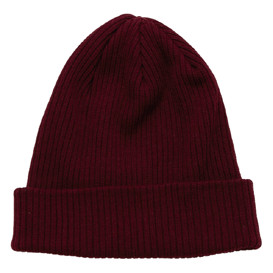 NEWHATTAN ニューハッタン [newhattan] 100% COTTON KNITTED HATS 25-26 スノーボード ビーニー Burgundy