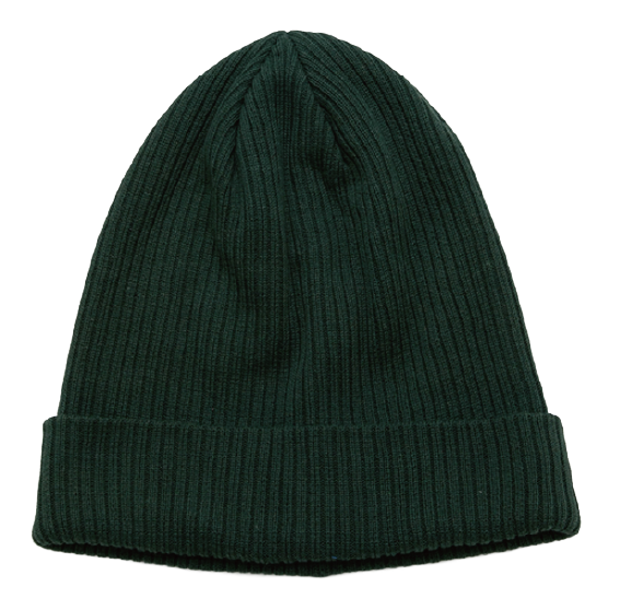 NEWHATTAN ニューハッタン [newhattan] 100% COTTON KNITTED HATS 25-26 スノーボード ビーニー Dark Green