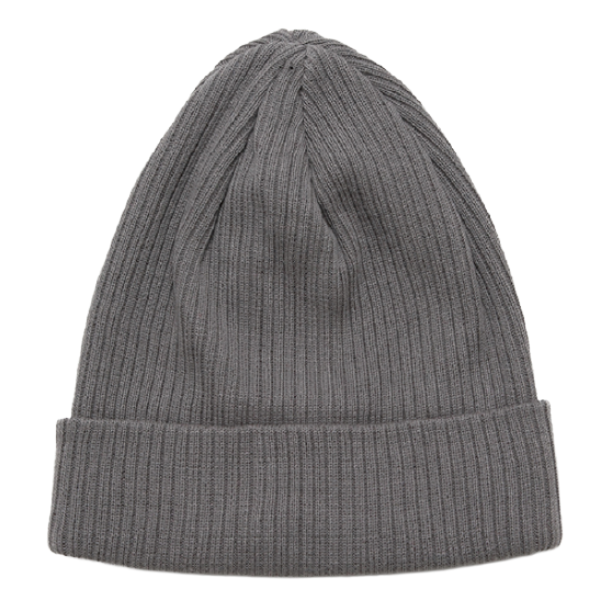 NEWHATTAN ニューハッタン [newhattan] 100% COTTON KNITTED HATS 25-26 スノーボード ビーニー Grey