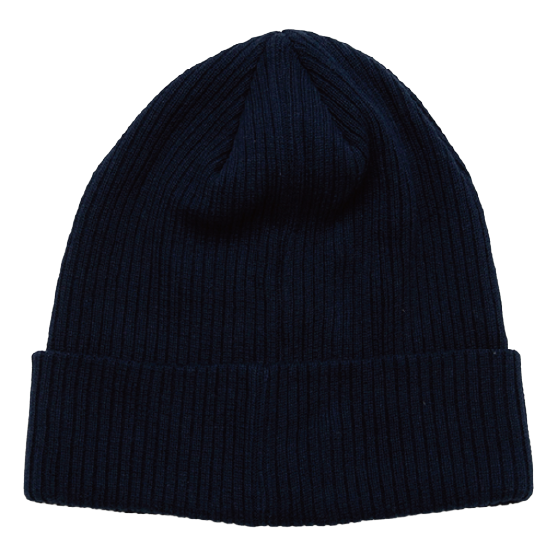 NEWHATTAN ニューハッタン [newhattan] 100% COTTON KNITTED HATS 25-26 スノーボード ビーニー Navy