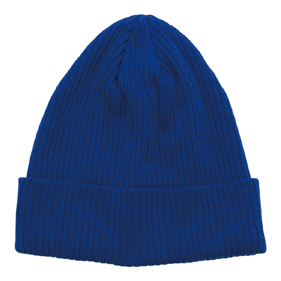 NEWHATTAN ニューハッタン [newhattan] 100% COTTON KNITTED HATS 25-26 スノーボード ビーニー Royal Blue