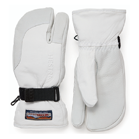 HESTRA グローブ ヘストラ 3-Finger Full Leather Off White 30872 26-27 スノーボードグローブ 日本正規品
