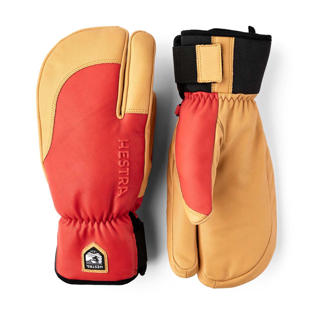 25-26 HESTRA Topo 3-Finger Flame Red/Tan スノーボード 早期予約