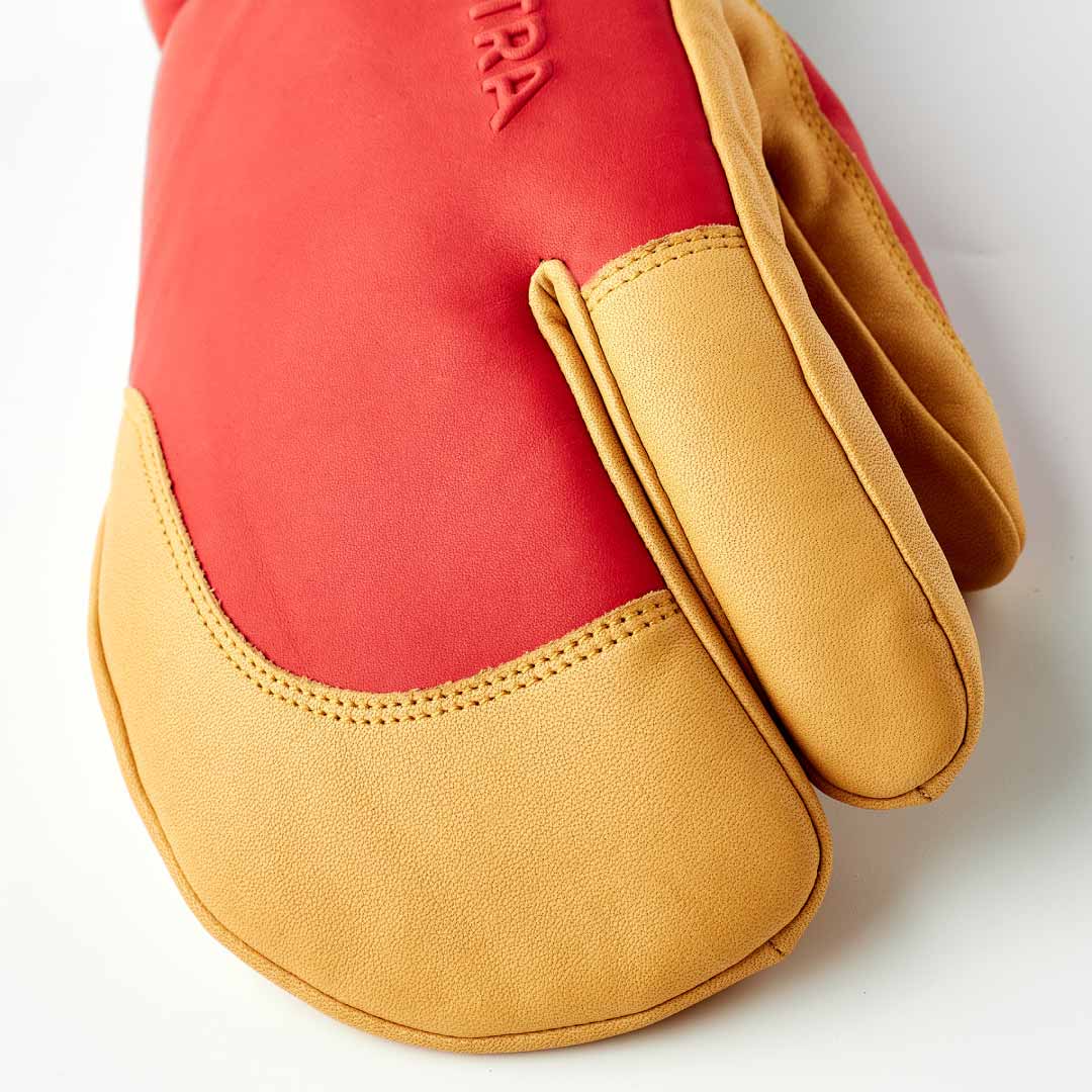 25-26 HESTRA Topo 3-Finger Flame Red/Tan スノーボード 早期予約